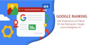 User Experience (UX)-Google Ranking